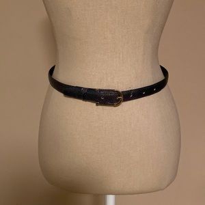 Dark Navy Snakeskin 3/4” Belt